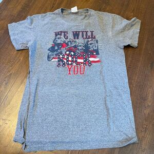 We Will Rock You Presidents Graphic T-Shirt Patriotic Tee Small